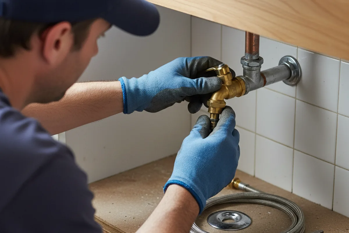 Shutoff valve and fitting work during Emergency Plumbing in Fort Walton Beach